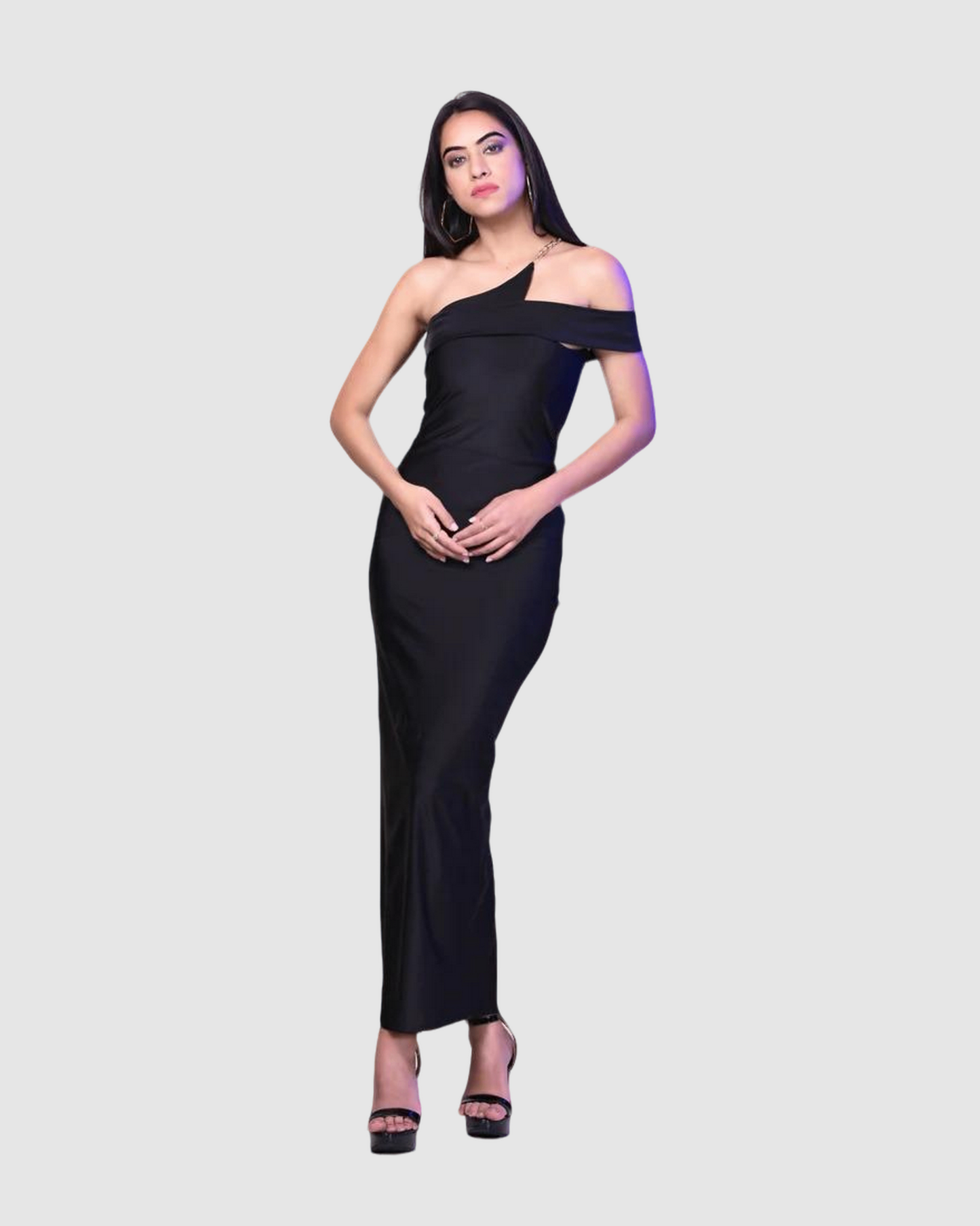 SLIM SLIT ON LONG DRESS